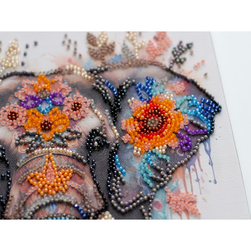 Midi Bead Embroidery Kit on Art Canvas "Secrets of the east"