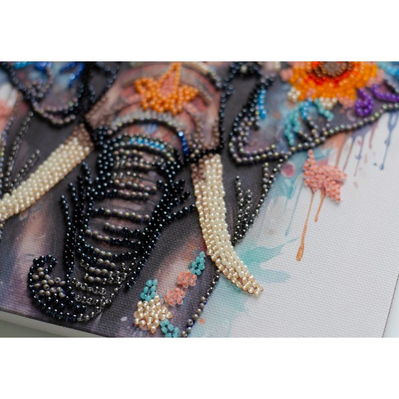 Midi Bead Embroidery Kit on Art Canvas "Secrets of the east"
