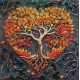 Midi Bead Embroidery Kit on Art Canvas "Warm feelings"