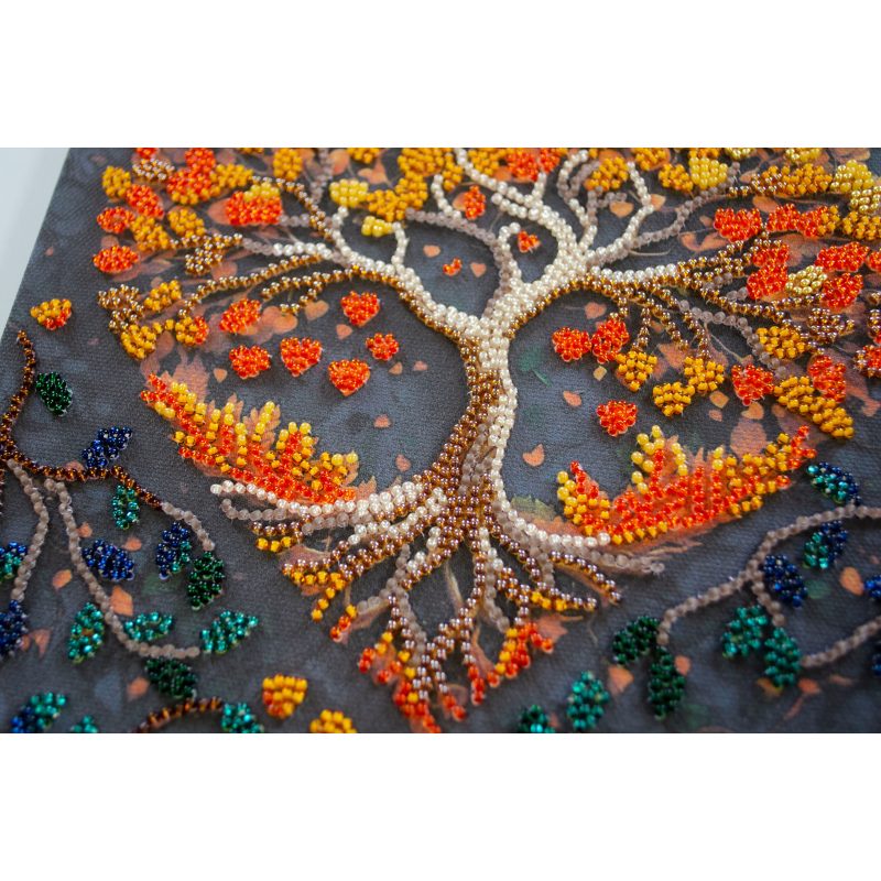 Midi Bead Embroidery Kit on Art Canvas "Warm feelings"