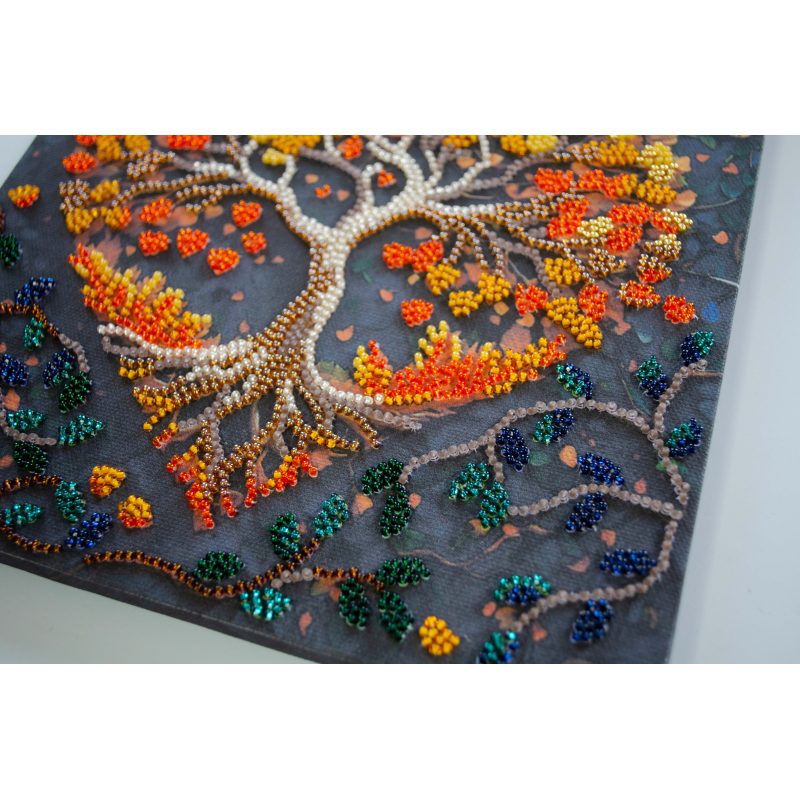 Midi Bead Embroidery Kit on Art Canvas "Warm feelings"