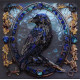 Midi Bead Embroidery Kit on Art Canvas "Shade of night"