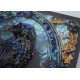 Midi Bead Embroidery Kit on Art Canvas "Shade of night"