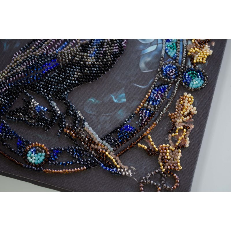 Midi Bead Embroidery Kit on Art Canvas "Shade of night"