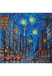 Midi Bead Embroidery Kit on Art Canvas "The rhythm of life"