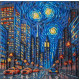 Midi Bead Embroidery Kit on Art Canvas "The rhythm of life"