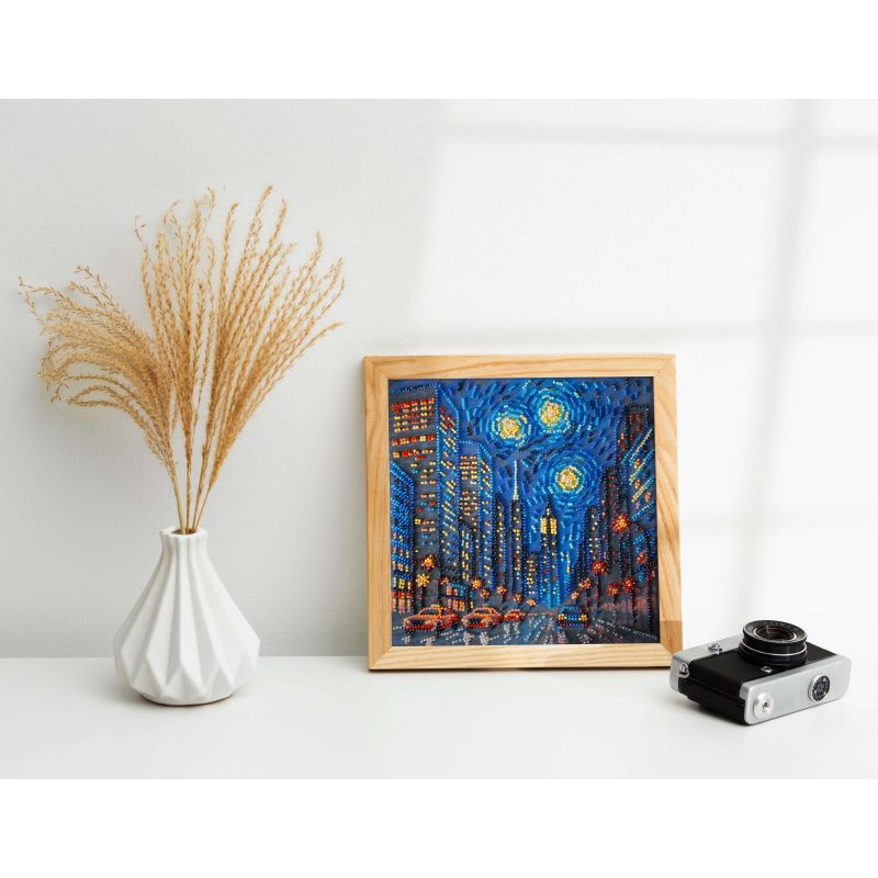 Midi Bead Embroidery Kit on Art Canvas "The rhythm of life"