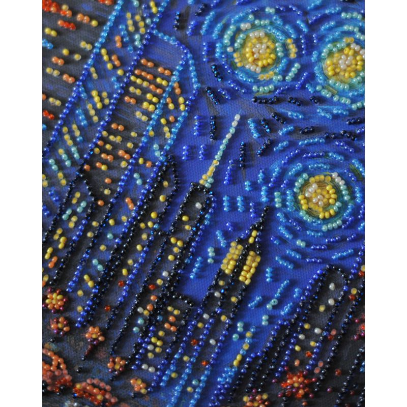 Midi Bead Embroidery Kit on Art Canvas "The rhythm of life"