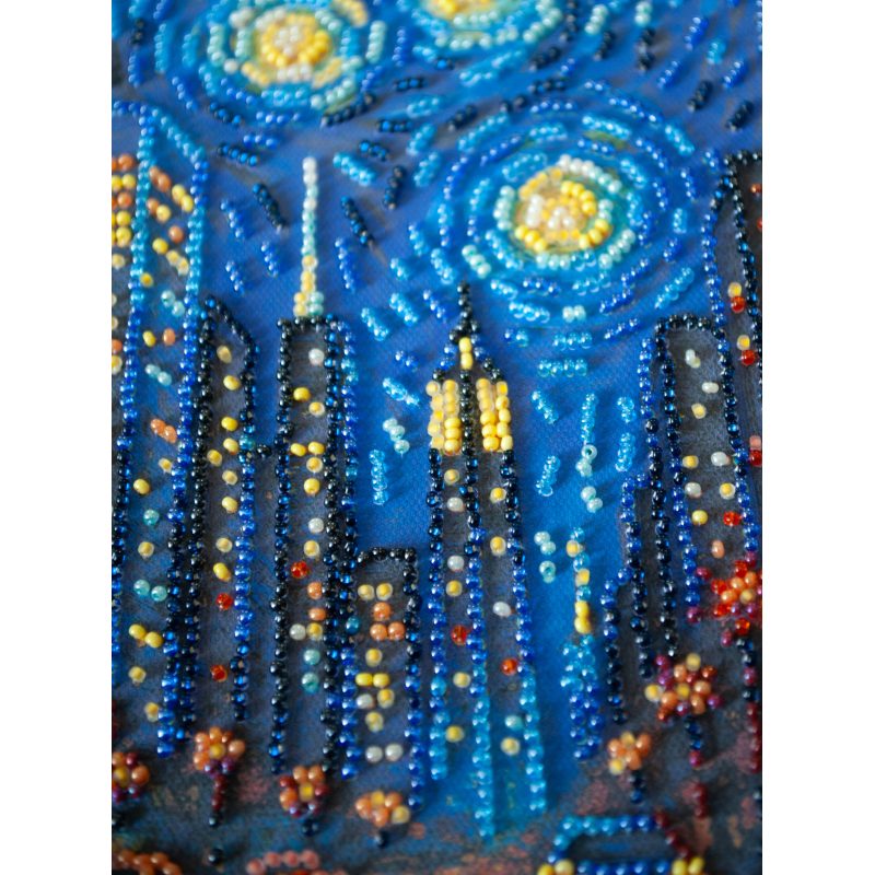 Midi Bead Embroidery Kit on Art Canvas "The rhythm of life"