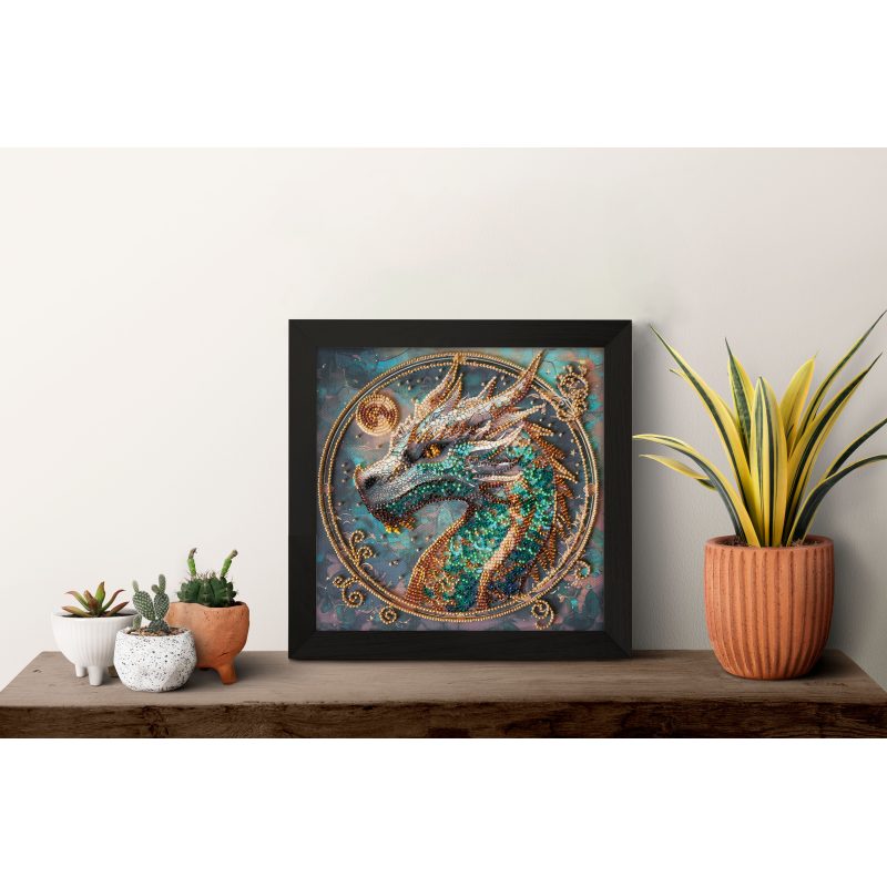 Midi Bead Embroidery Kit on Art Canvas "Breath of Fire"