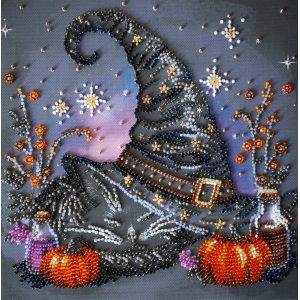 Midi Bead Embroidery Kit on Art Canvas "Dream of the Witch"