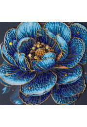 Midi Bead Embroidery Kit on Art Canvas "Royal Bloom"