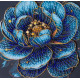 Midi Bead Embroidery Kit on Art Canvas "Royal Bloom"