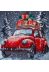 Midi Bead Embroidery Kit on Art Canvas "Holiday Delivery"