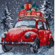 Midi Bead Embroidery Kit on Art Canvas "Holiday Delivery"