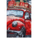 Midi Bead Embroidery Kit on Art Canvas "Holiday Delivery"