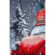 Midi Bead Embroidery Kit on Art Canvas "Holiday Delivery"