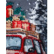 Midi Bead Embroidery Kit on Art Canvas "Holiday Delivery"
