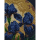 Midi Bead Embroidery Kit on Art Canvas "Dancing in golden light"