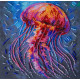 Midi Bead Embroidery Kit on Art Canvas "Dangerous grace"