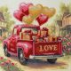 Midi Bead Embroidery Kit on Art Canvas "Gift Love"