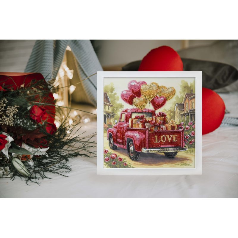 Midi Bead Embroidery Kit on Art Canvas "Gift Love"