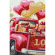 Midi Bead Embroidery Kit on Art Canvas "Gift Love"