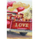 Midi Bead Embroidery Kit on Art Canvas "Gift Love"