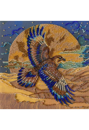 Midi Bead Embroidery Kit on Art Canvas "Wings of the Desert"