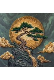 Midi Bead Embroidery Kit on Art Canvas "Tree of Wisdom"