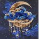 Midi Bead Embroidery Kit on Art Canvas "Cradle of Stellar Dreams"