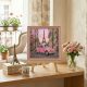 Midi Bead Embroidery Kit on Art Canvas "La Vie en rose"