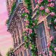 Midi Bead Embroidery Kit on Art Canvas "La Vie en rose"