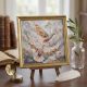 Midi Bead Embroidery Kit on Art Canvas "Dance of Doves"