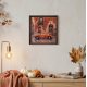 Midi Bead Embroidery Kit on Art Canvas "Autumn Neighborhood"