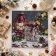 Midi Bead Embroidery Kit on Art Canvas "Cookies for Santa"