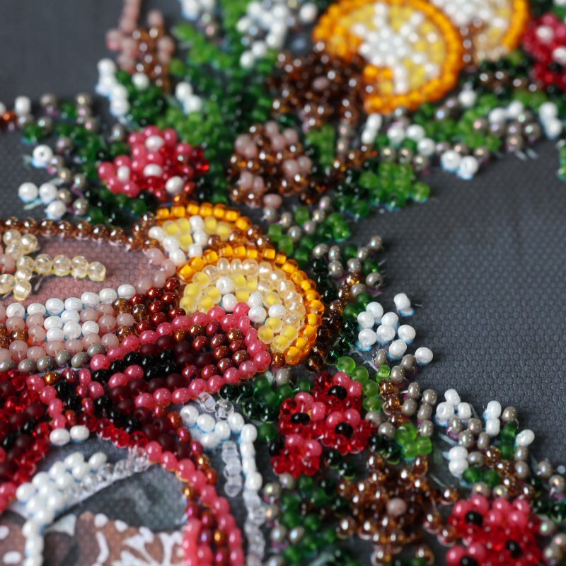 Midi Bead Embroidery Kit on Art Canvas "Cookies for Santa"