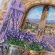 Midi Bead Embroidery Kit on Art Canvas "Melody of Lavender Fields"
