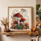 Midi Bead Embroidery Kit on Art Canvas "Autumn Stories"