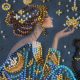 Midi Bead Embroidery Kit on Art Canvas "I’ll Draw You the Stars"