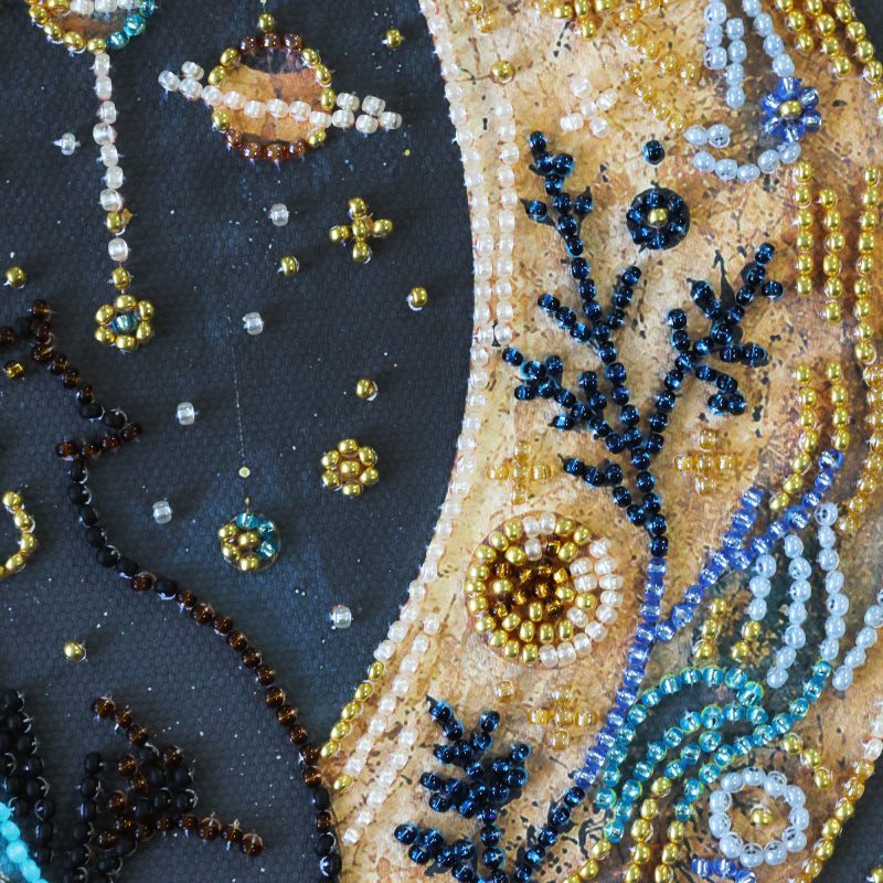 Midi Bead Embroidery Kit on Art Canvas "I’ll Draw You the Stars"