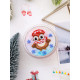 Bead Embroidery Magnet Kit "Going on the snow"