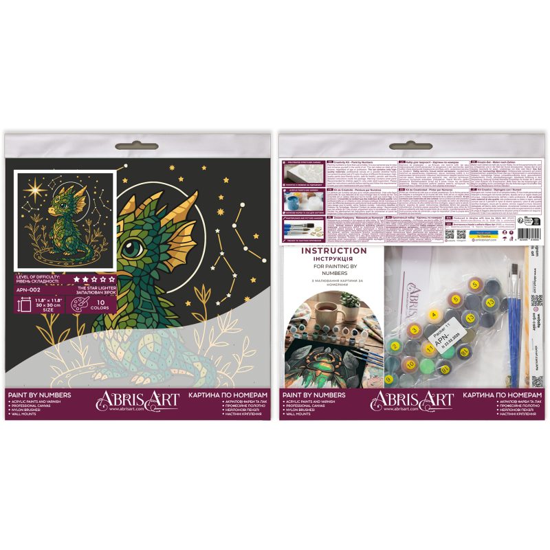 Paint by Numbers Kit on Art Canvas "The Star Lighter"