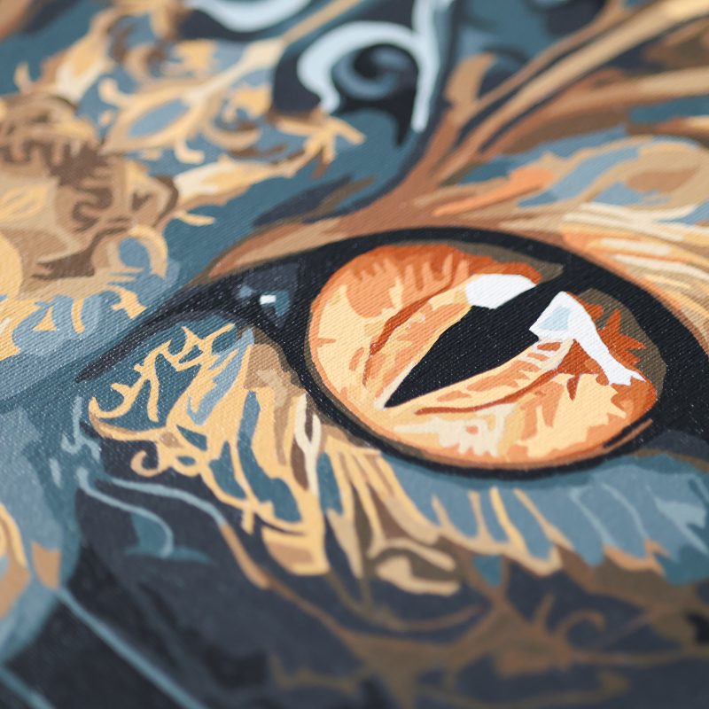 Paint by Numbers Kit on Art Canvas "The look of a witch"