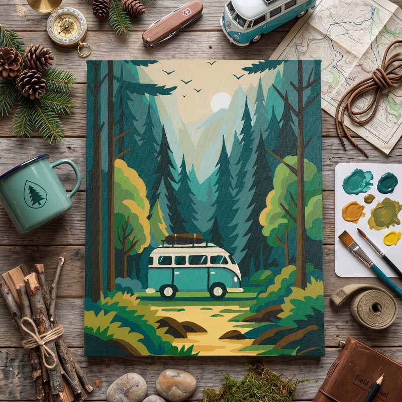 Paint by Numbers Kit on Art Canvas "Thirst for adventure"