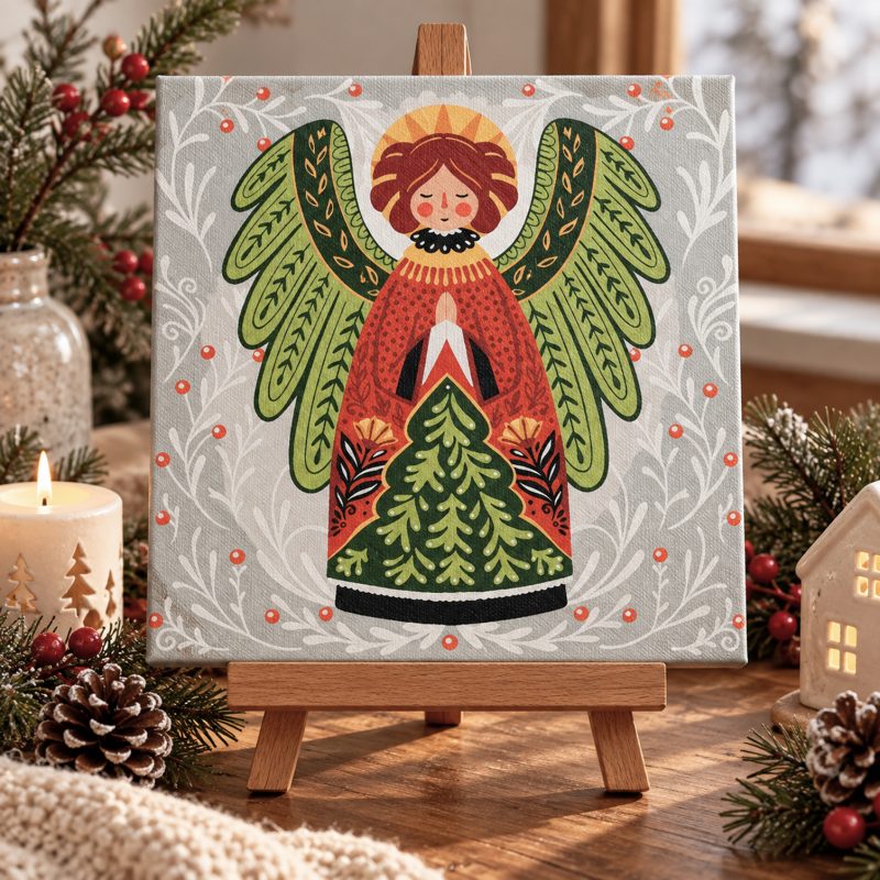Paint by Numbers Kit on Art Canvas "Guardian of the Christmas Miracle"