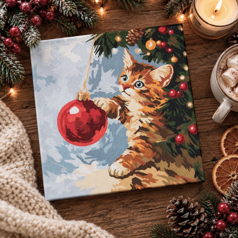 Paint by Numbers Kit on Art Canvas "Furry rascal"