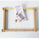 Wooden tapestry embroidery frame 30*40 cm + magnetic needle holder and threader