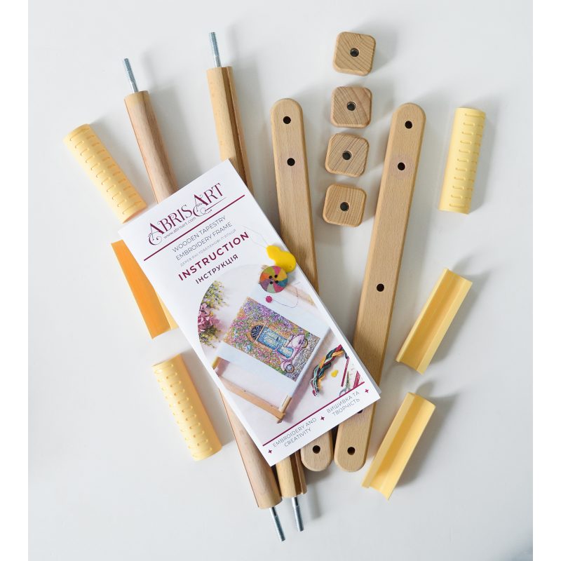 Wooden tapestry embroidery frame 30*40 cm + magnetic needle holder and threader