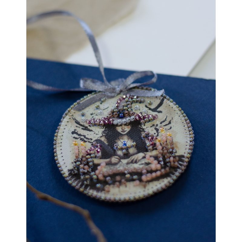Christmas Ornament Bead Embroidery Kit "Enchantress"
